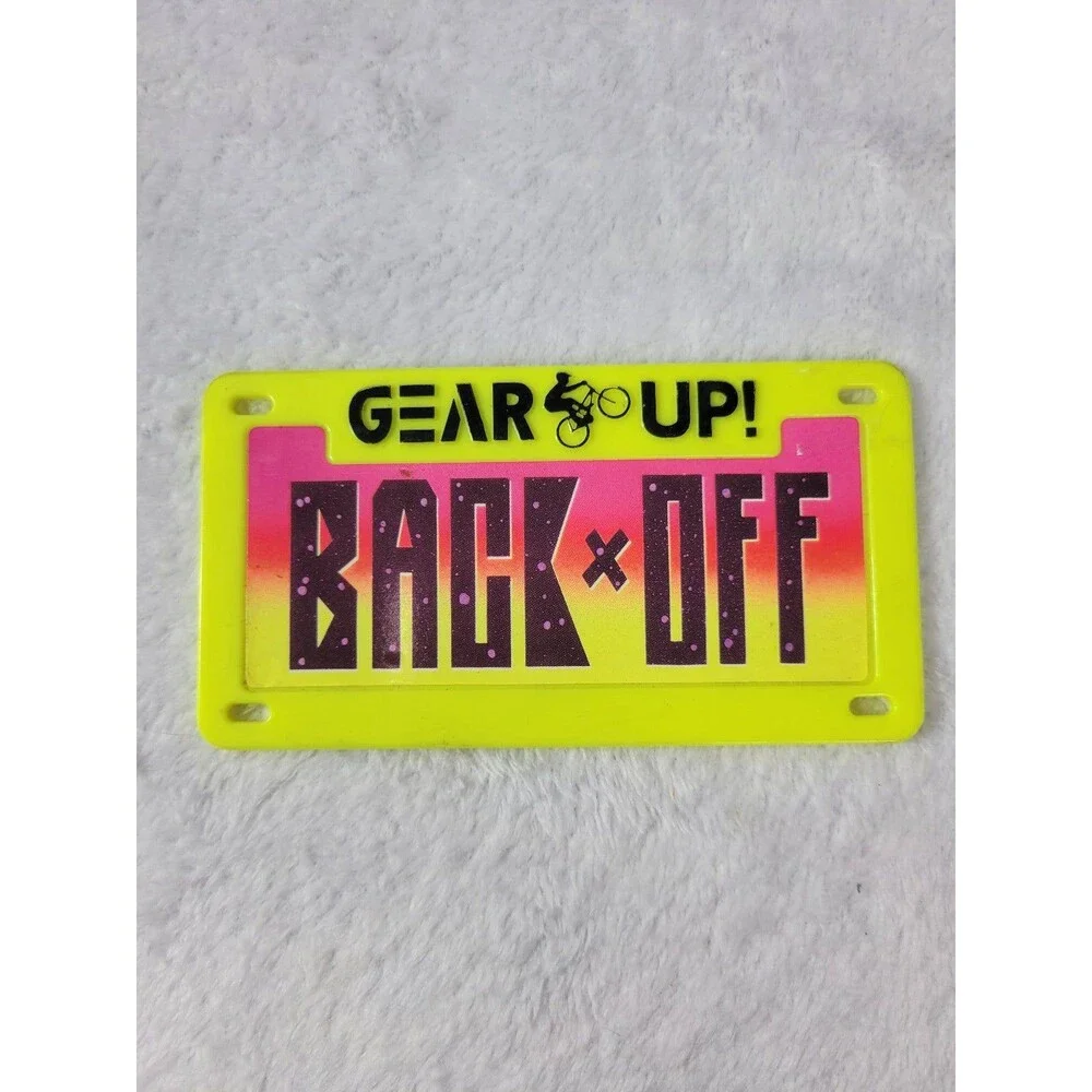 Vintage Wendy’s Gear Up Bike License Plate 1992
